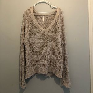 Grey Free people swingy sweater!